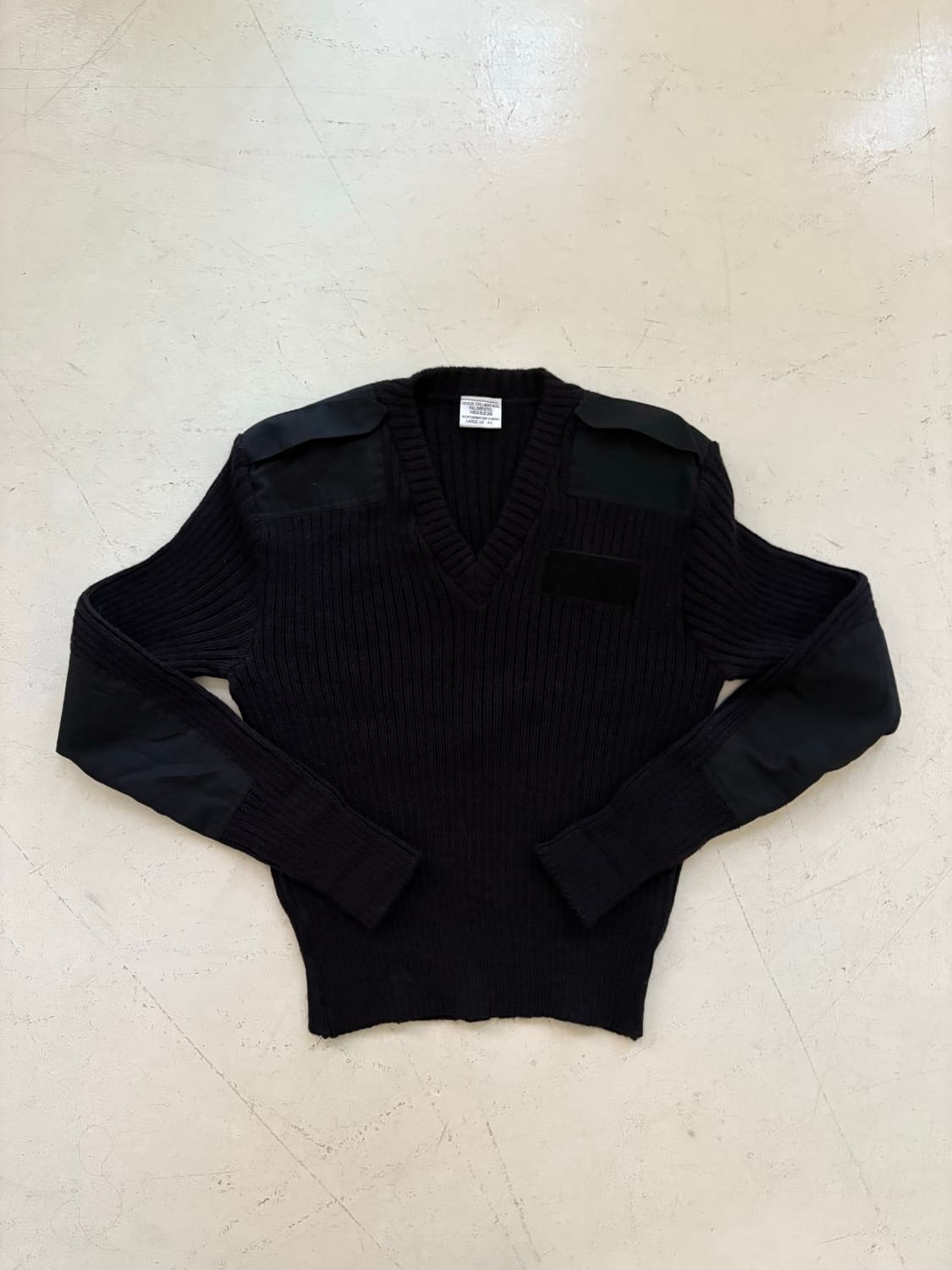 80-90's US NAVY Wool V-Neck Sweater. 상품이미지2