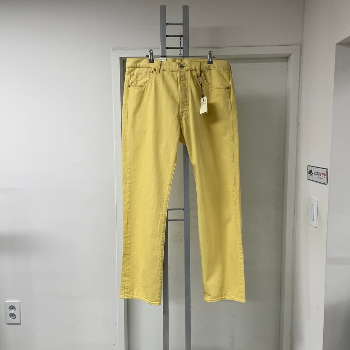리바이스 501 옐로 데님 팬츠 W36 L32 상품이미지6
