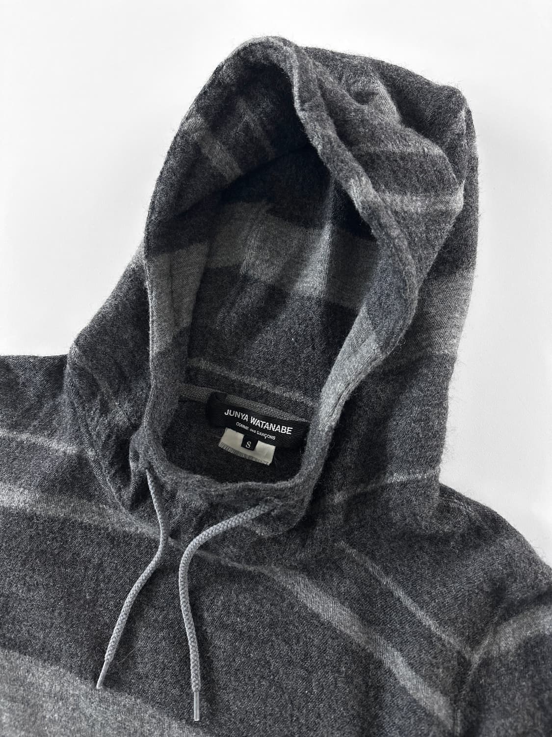 2011 AD 준야 와타나베 꼼데 가르송 스트라이프 울 니트 후디 상품이미지6