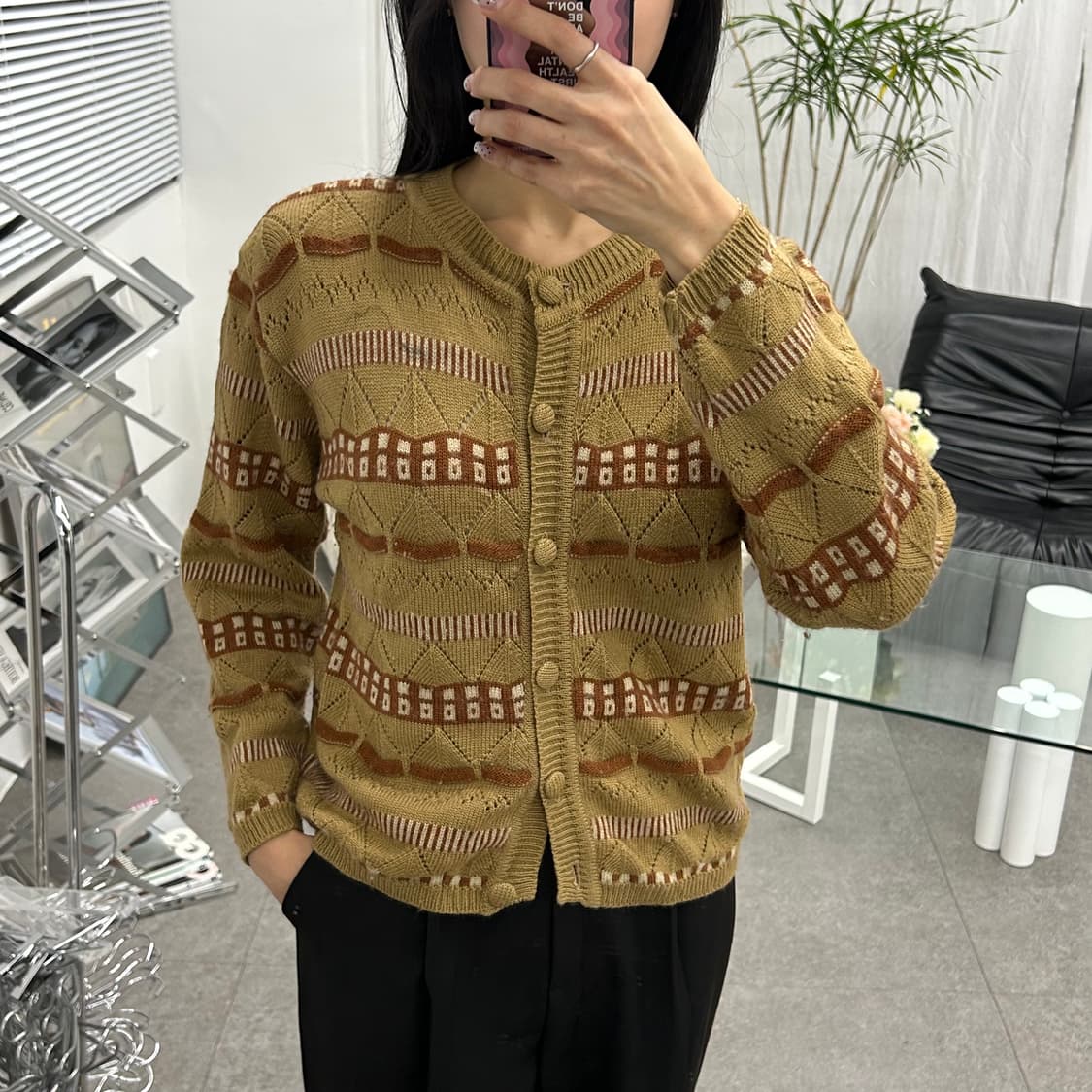 RUPE 레트로 니트 가디건 상품이미지3