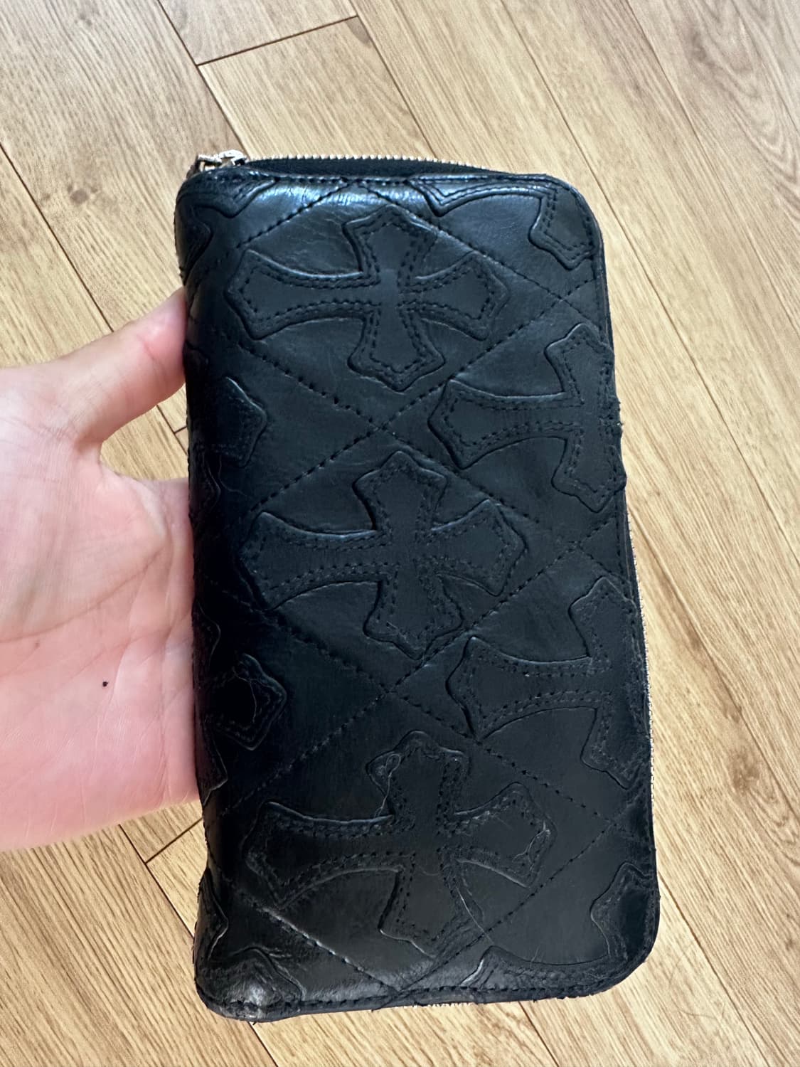 크롬하츠 세메터리 레더패치 장지갑 상품이미지3