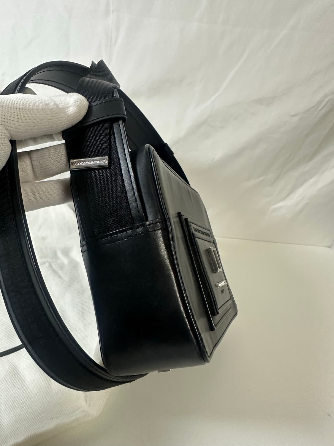 (OS) 우영미 스퀘어/레터링로고 레더 미니백  상품이미지5