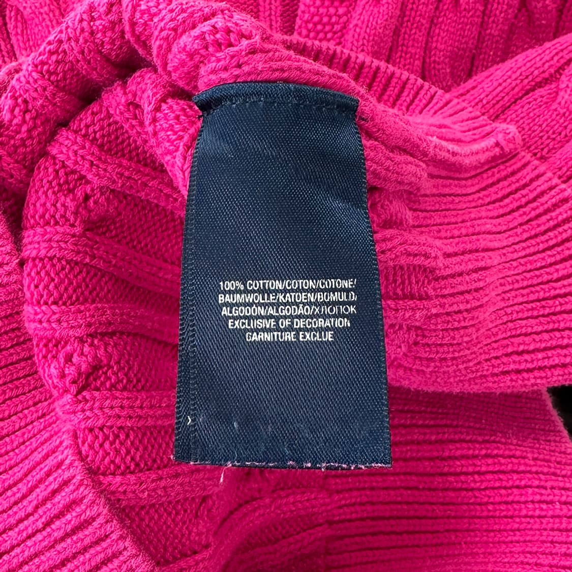 폴로 랄프로렌 여성 헨리넥 케이블 니트 꽈배기 스웨터 핑크 상품이미지8