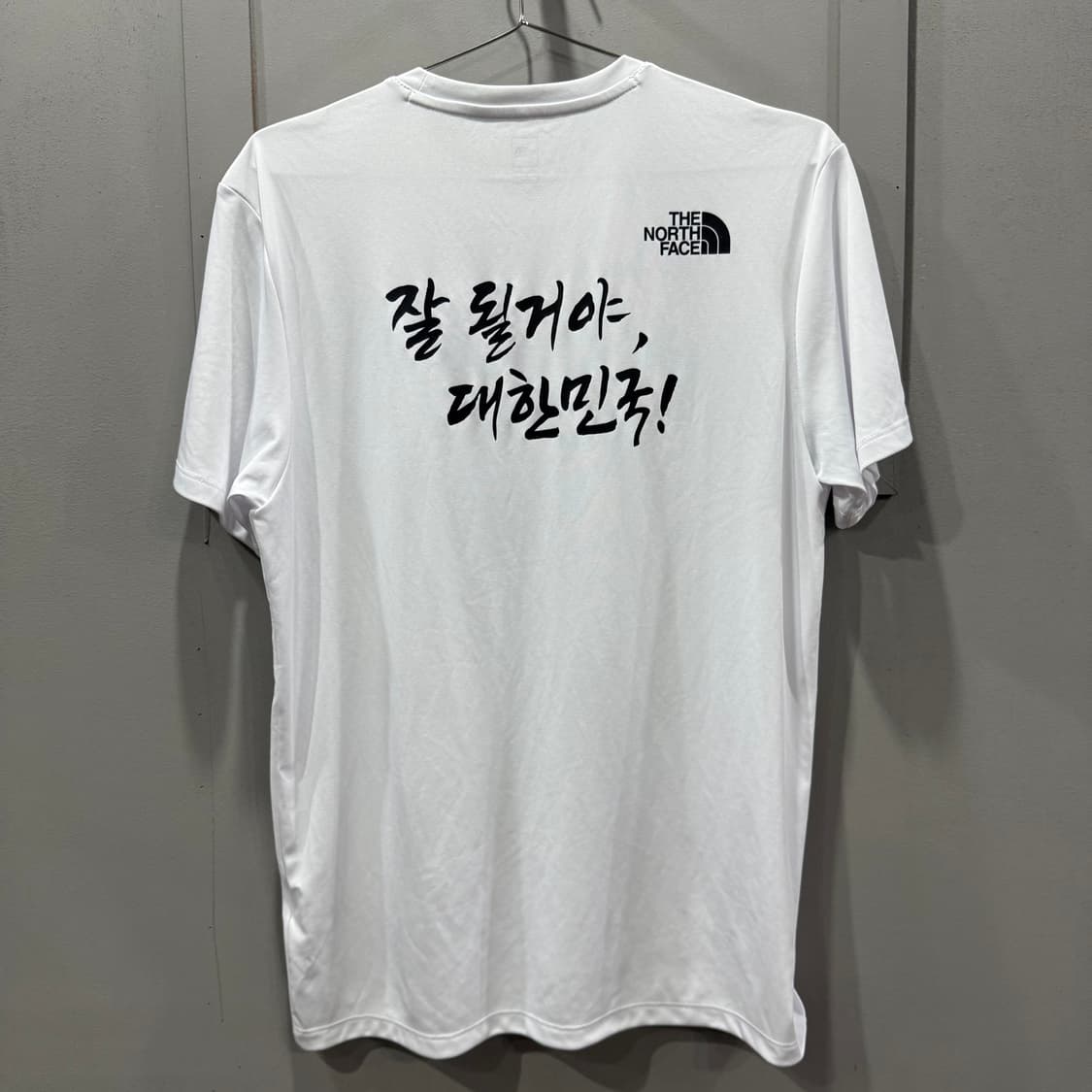 M 노스페이스 대한민국 국뽕 태극기 러닝 반팔 티셔츠 상품이미지2