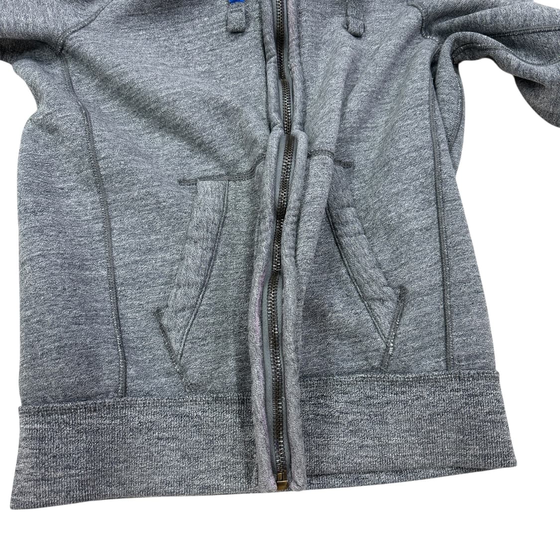 아베크롬비 Y2K 스펠로고 기모 후드집업 자켓 그레이 XL 상품이미지5