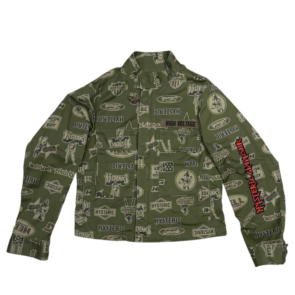 히스테릭 글래머 아이코닉 패턴 멀티 포켓 자수 로고 자켓 상품이미지2
