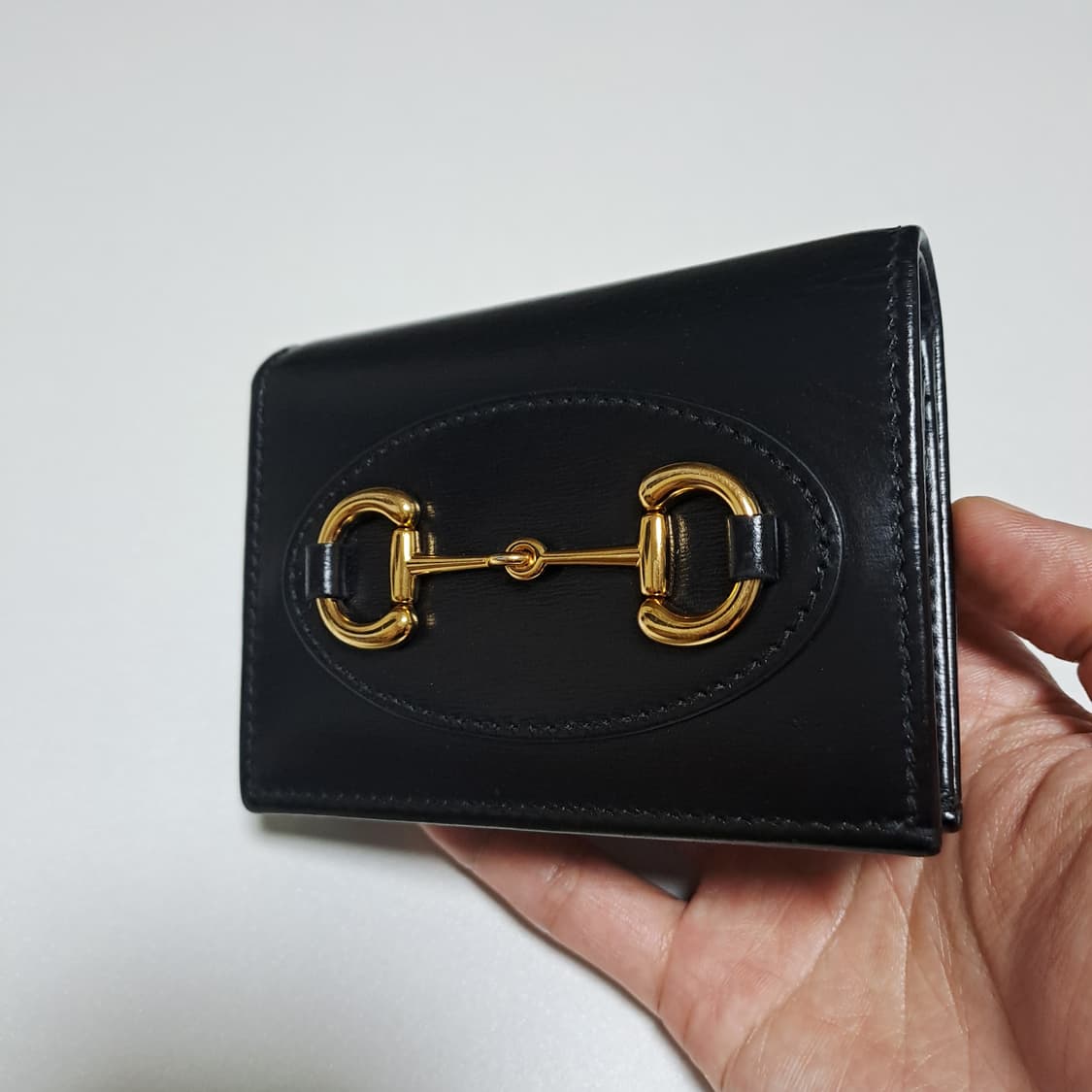 [100%/정품] 구찌 홀스빗 올 블랙 지갑, 구찌지갑,구찌반지갑 상품이미지1