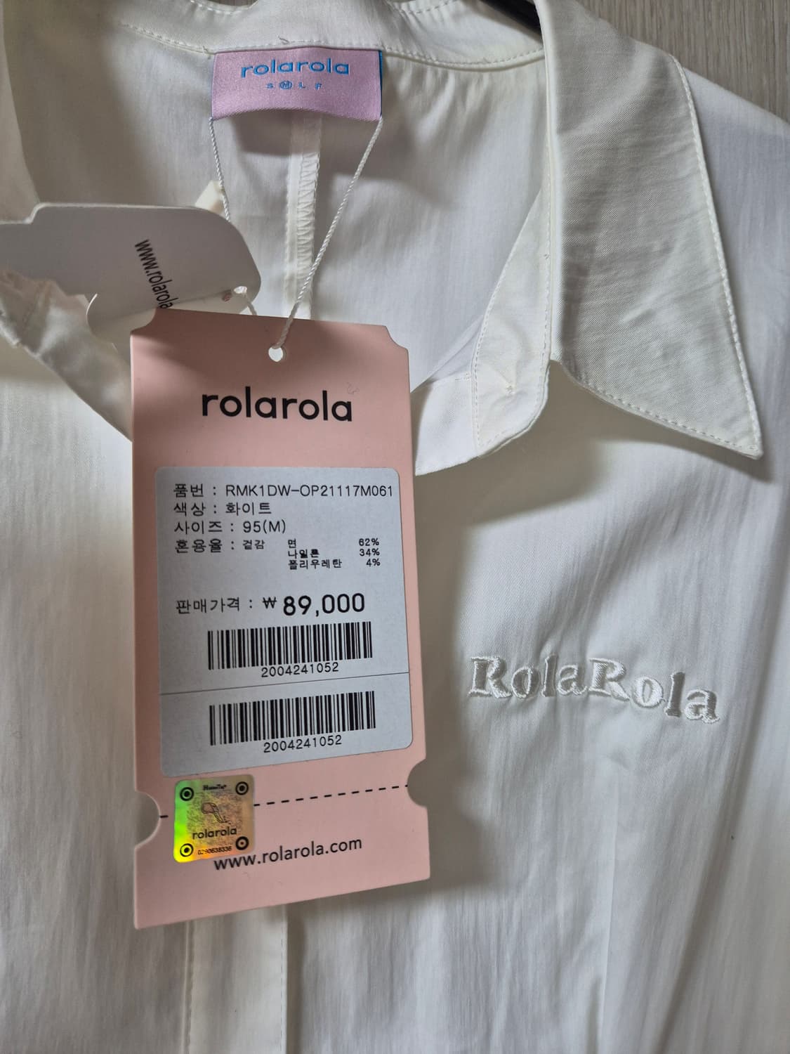 (새제품) 로라로라 라인 셔츠 원피스  M 상품이미지8