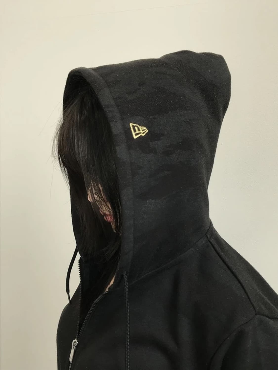 New Era Black Camo Zip Hoodie 상품이미지1
