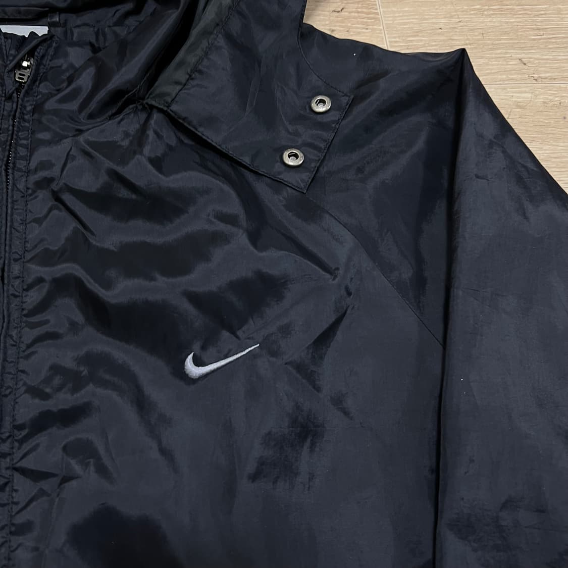 나이키 스우시 후드 바람막이 자켓 [블랙] M/95 상품이미지4