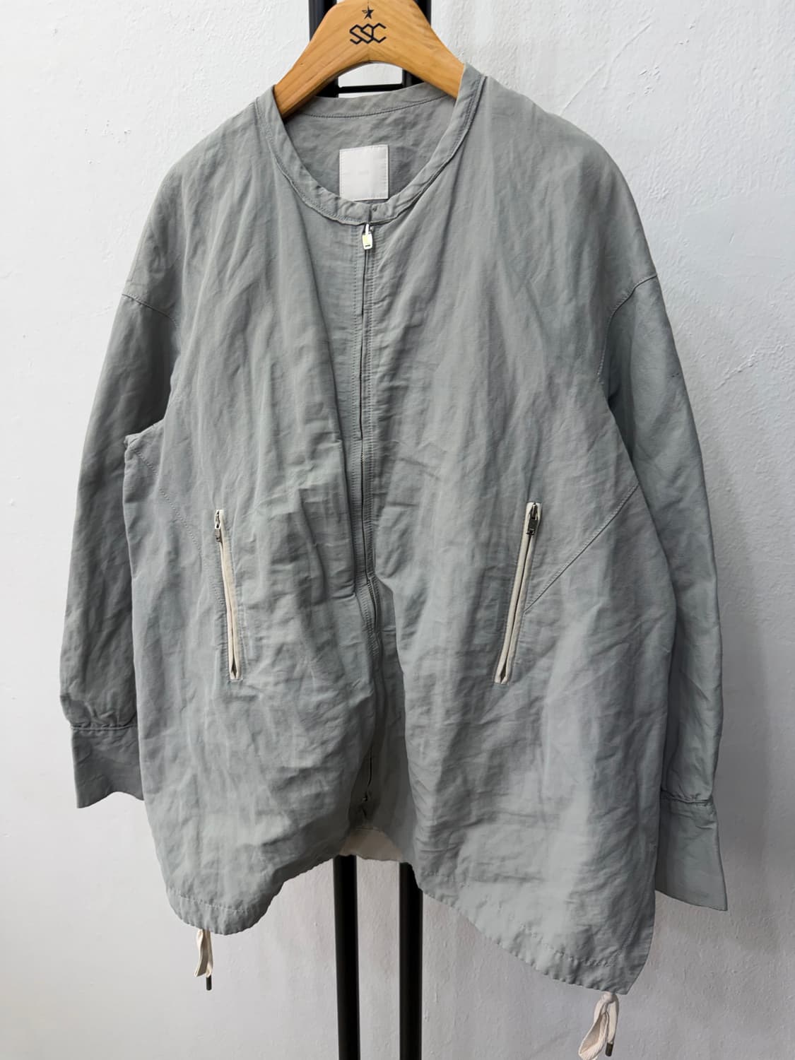 정품) 구호 여성 오버핏 그레이 블루종 점퍼 82 상품이미지3