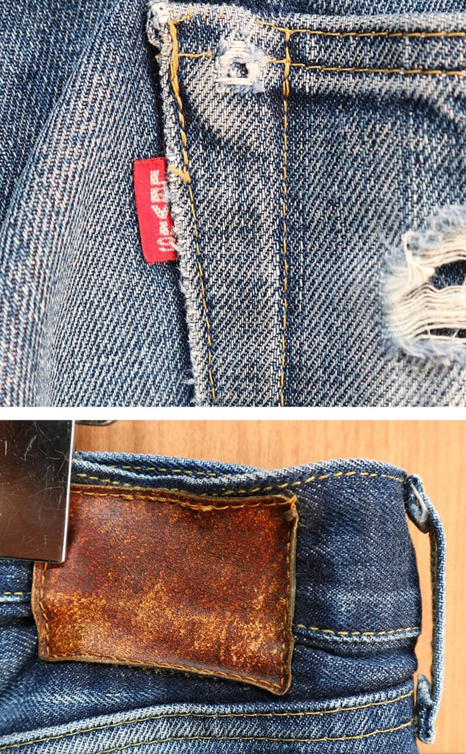 
일본판 90S LEVIS LVC 리바이스 702XX 빅 E 셀비지 데님 상품이미지7