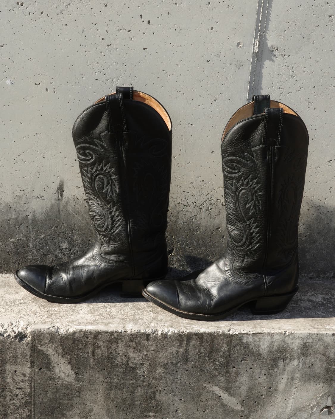 빈티지 블랙 웨스턴 부츠 와이드  상품이미지5