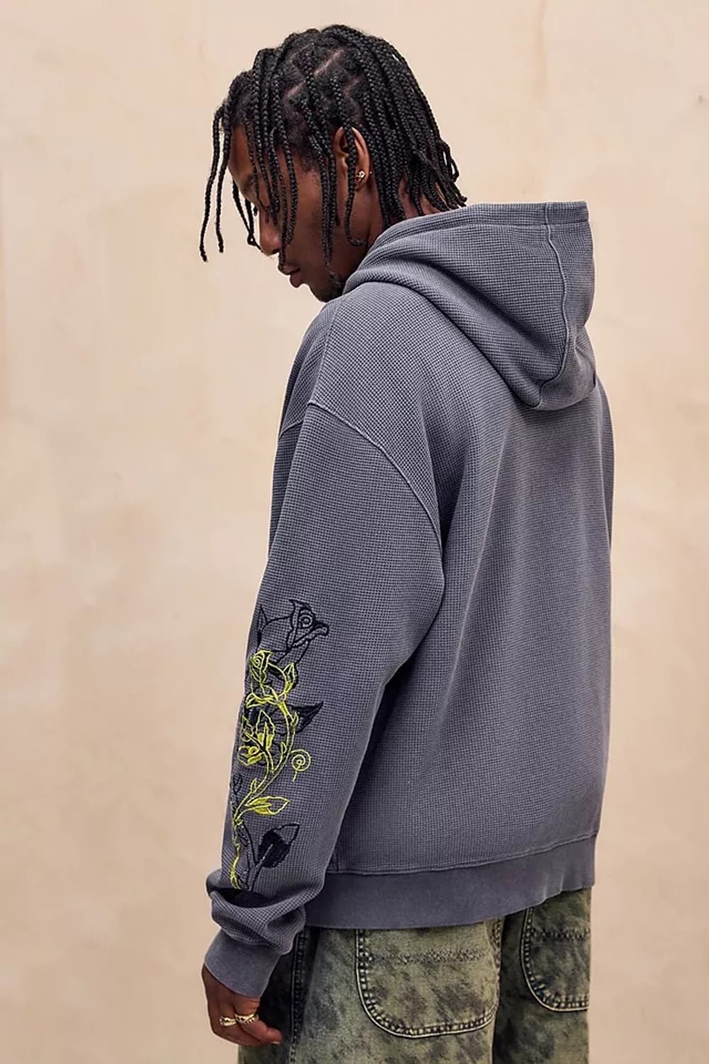 에드하디 워시드 와플 써멀 후드집업 상품이미지10