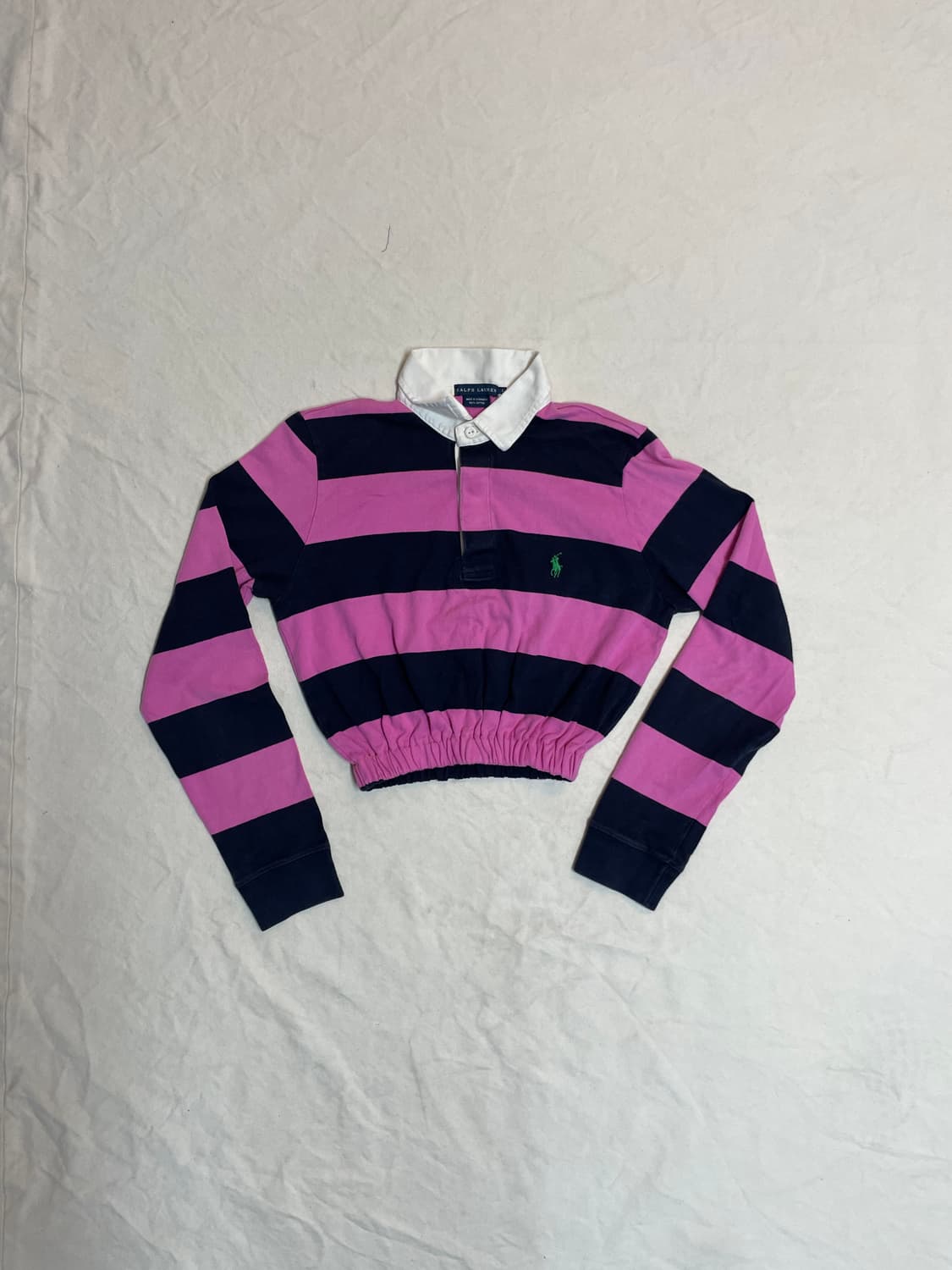 폴로 크롭 럭비셔츠 상품이미지1