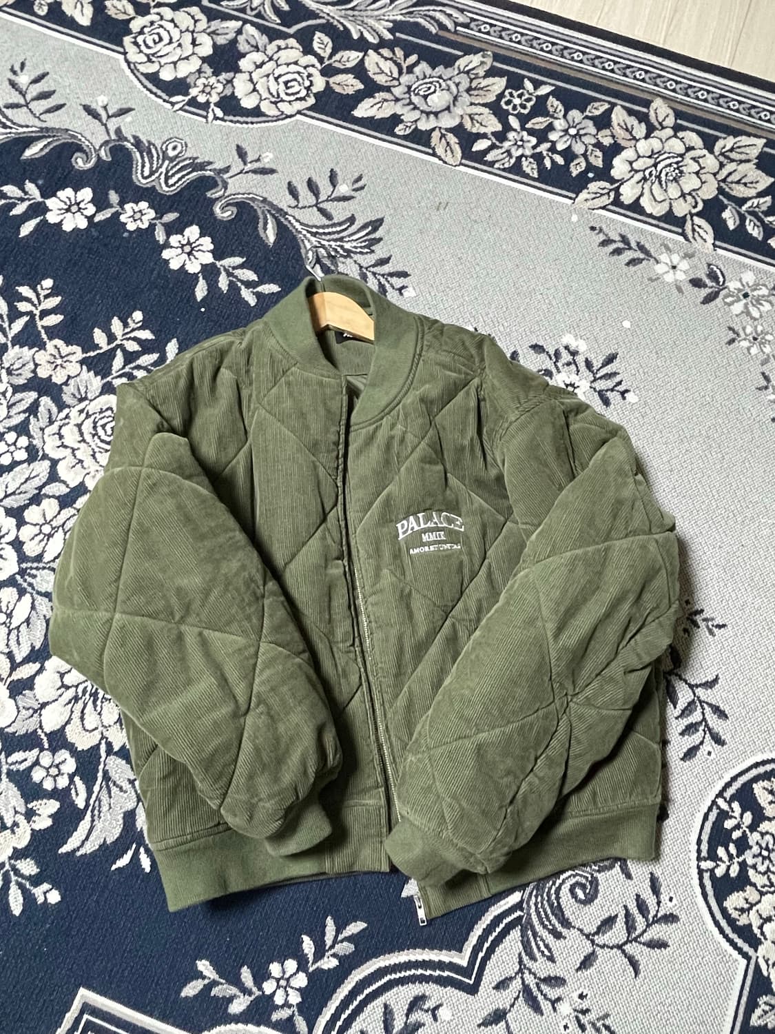 팔라스 퀼팅 자켓 M 카키 상품이미지2