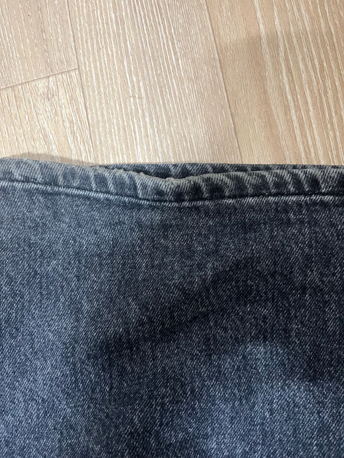 [2] 해칭룸 와이드커브진 워시드블랙 상품이미지2