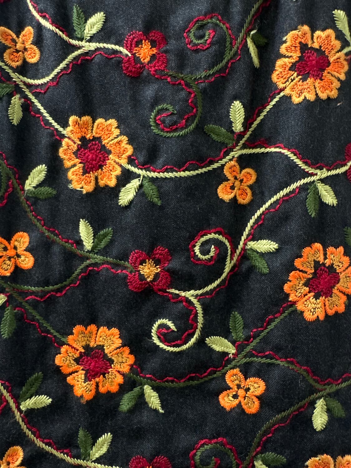 Moschino 모스키노 플로랄 자수 스커트 (Made in Italy) 상품이미지2