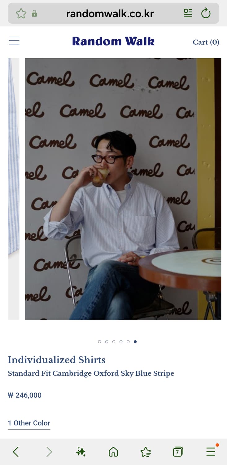 [15] 인디비주얼라이즈드셔츠 스트라이프 옥스포드 셔츠 스카이블루 상품이미지6