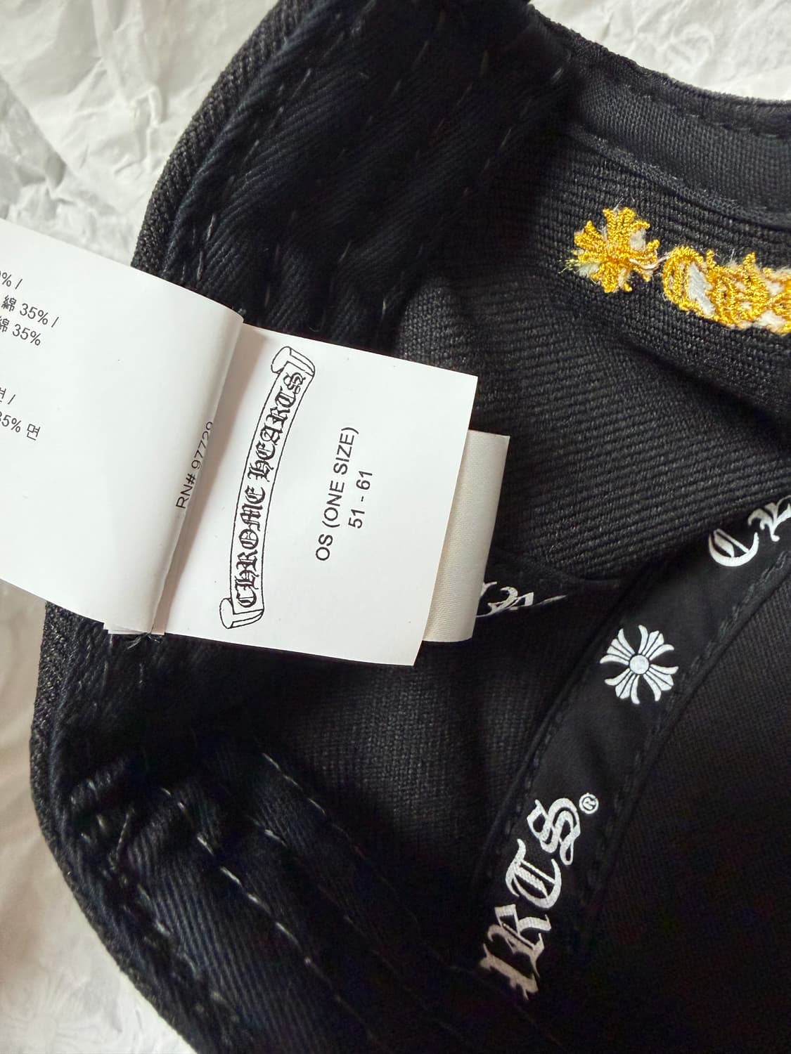 크롬하츠 ch 베이스볼 자수 볼캡 상품이미지3