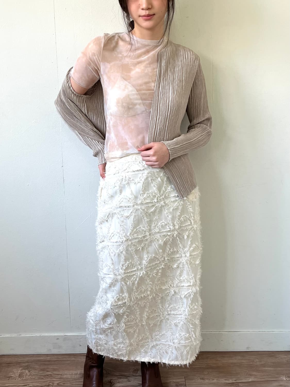 zootie 테슬 롱 스커트 상품이미지7