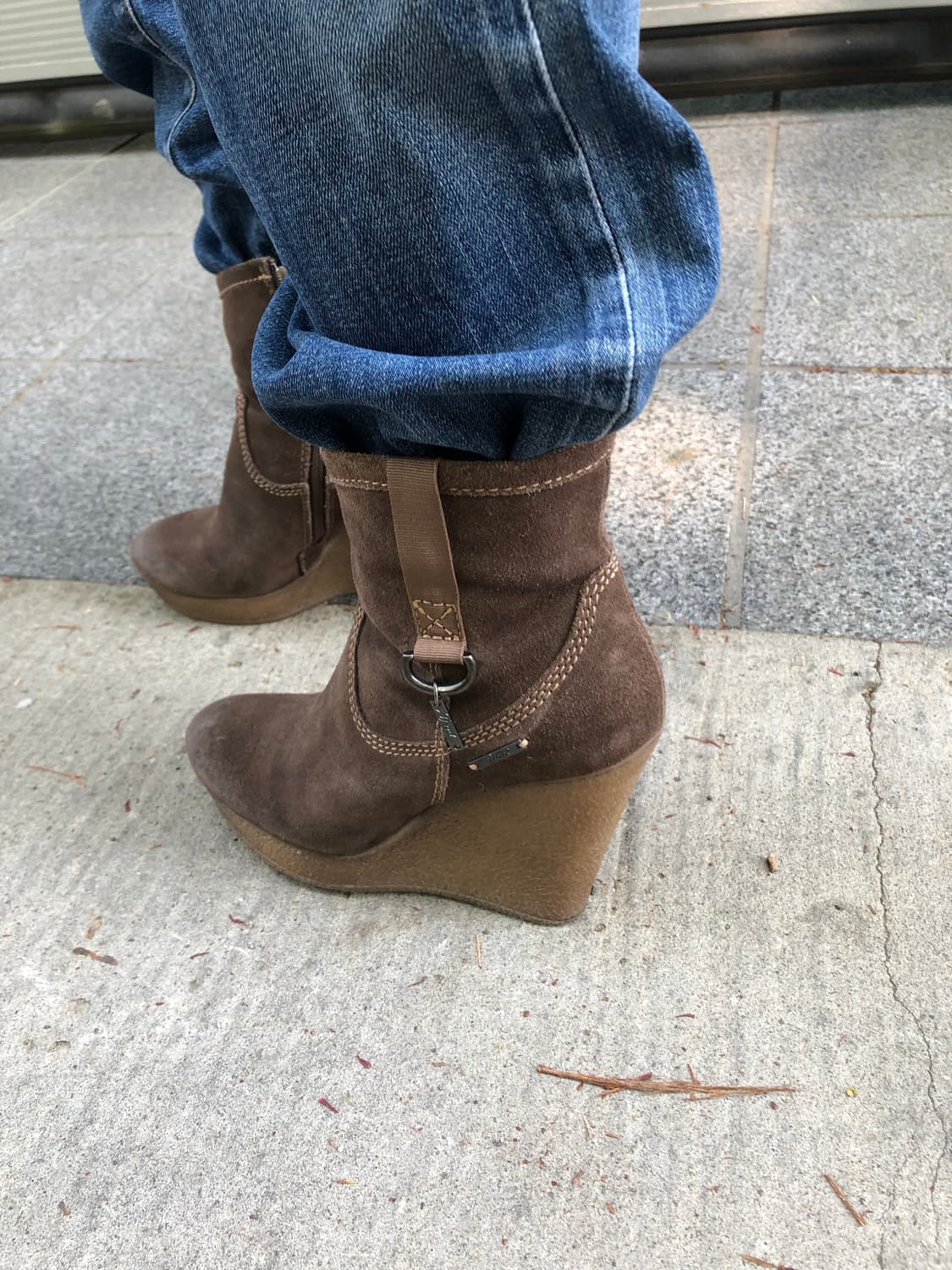 Diesel suede wedge ankle boots 상품이미지3