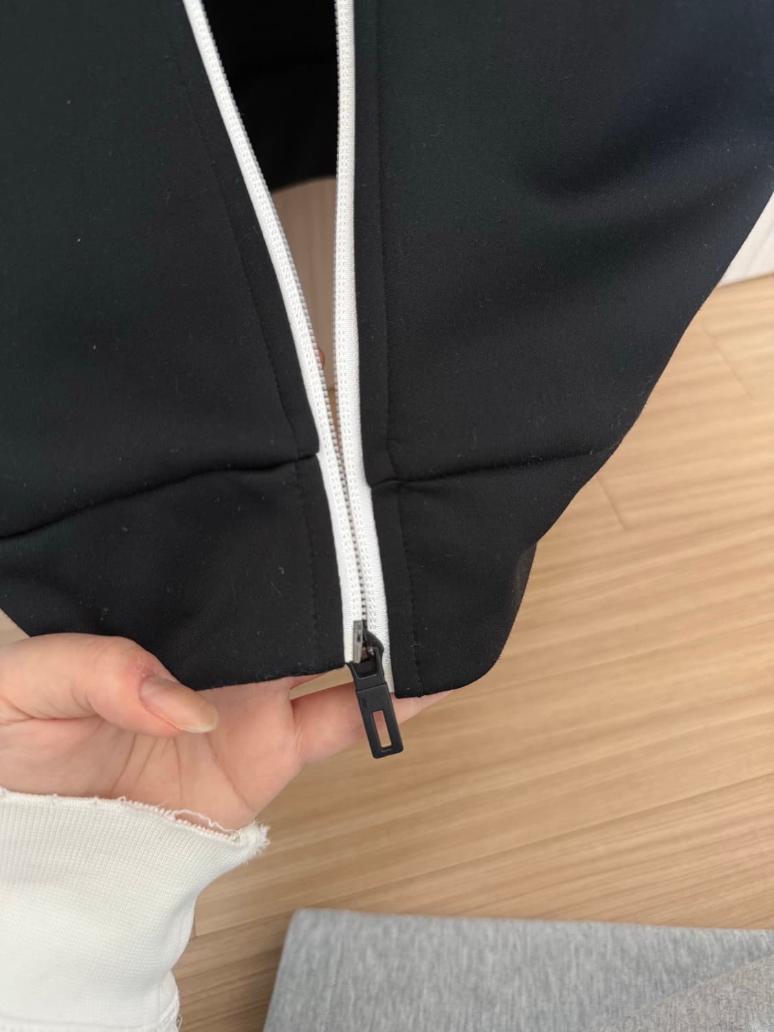 아디다스 블랙 삼선 져지 트랙탑 상품이미지5