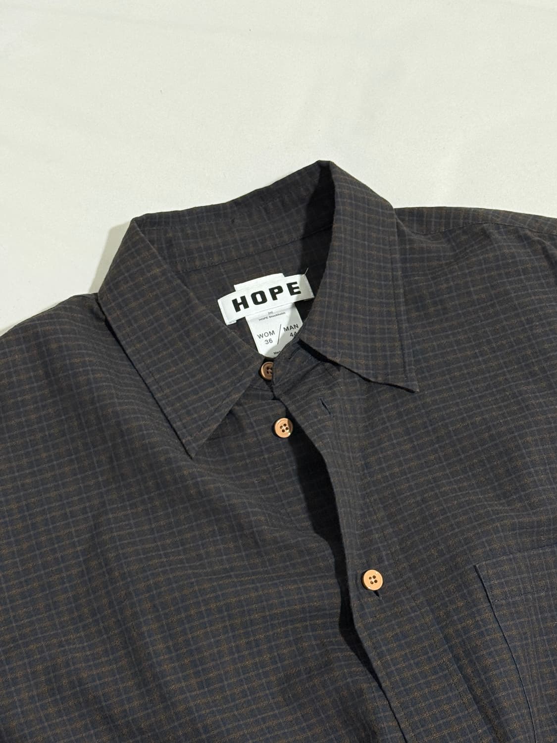 Hope 호프 스톡홀름 와이드 핏 체크 셔츠  상품이미지5