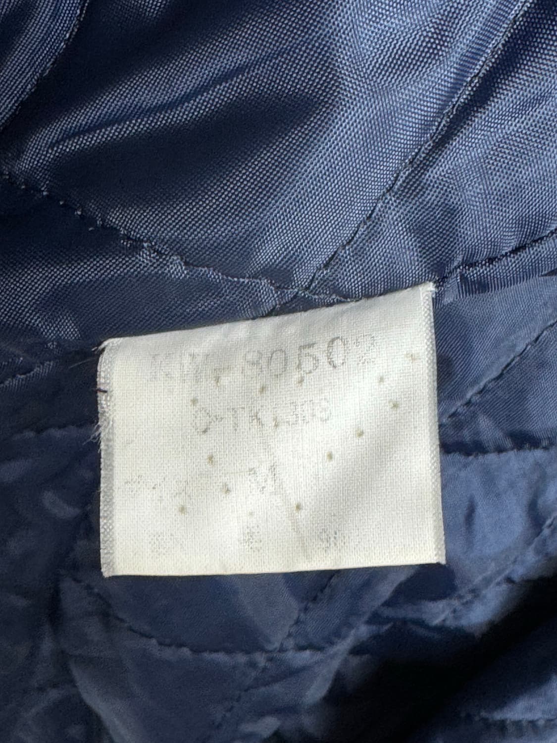 VAN JAC 반자켓 빈티지 멜튼 울 피코트 네이비 M 상품이미지6