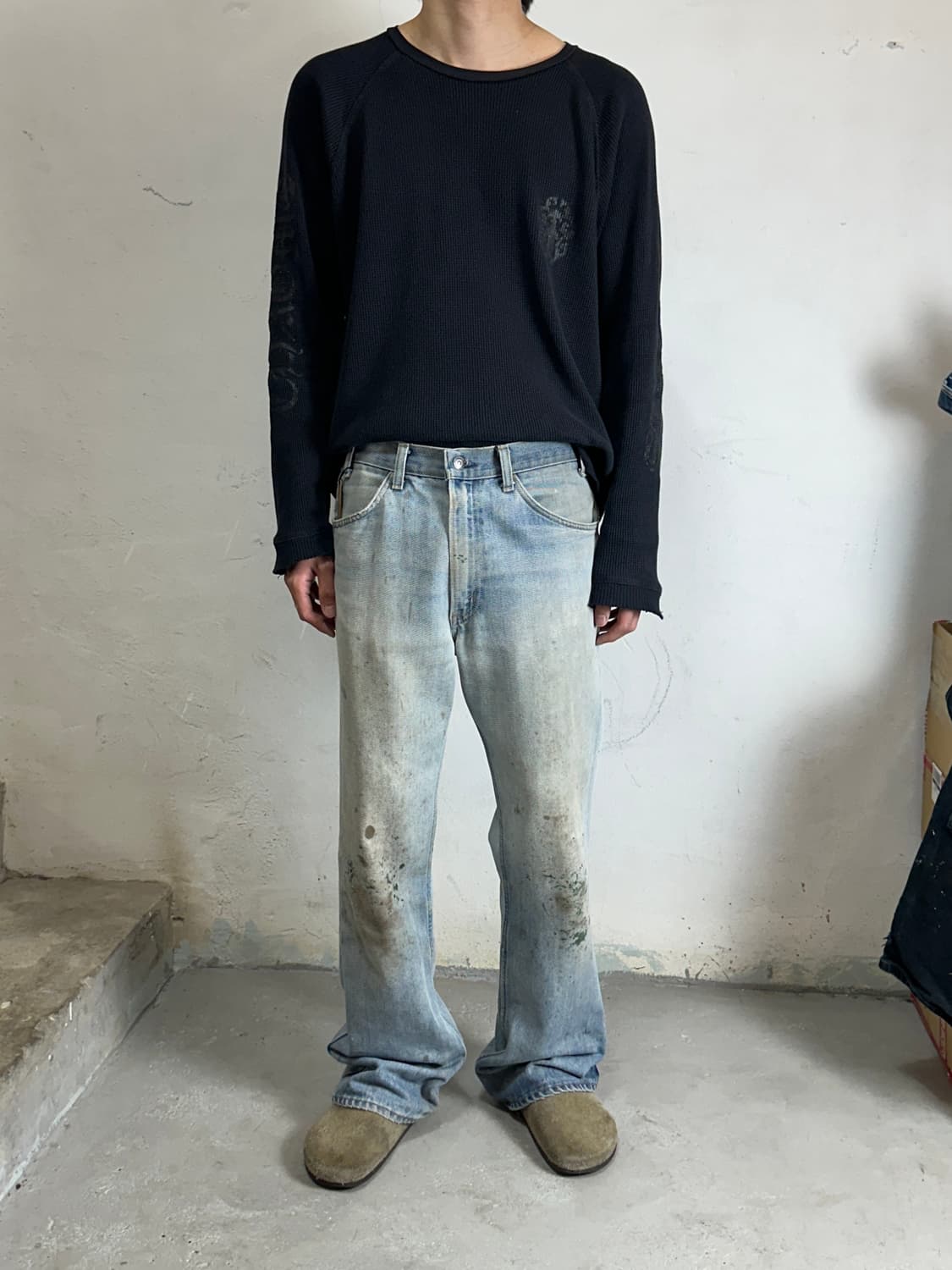 70's USA Made 빈티지 리바이스 646 벨바텀 부츠컷 오렌지탭 상품이미지2