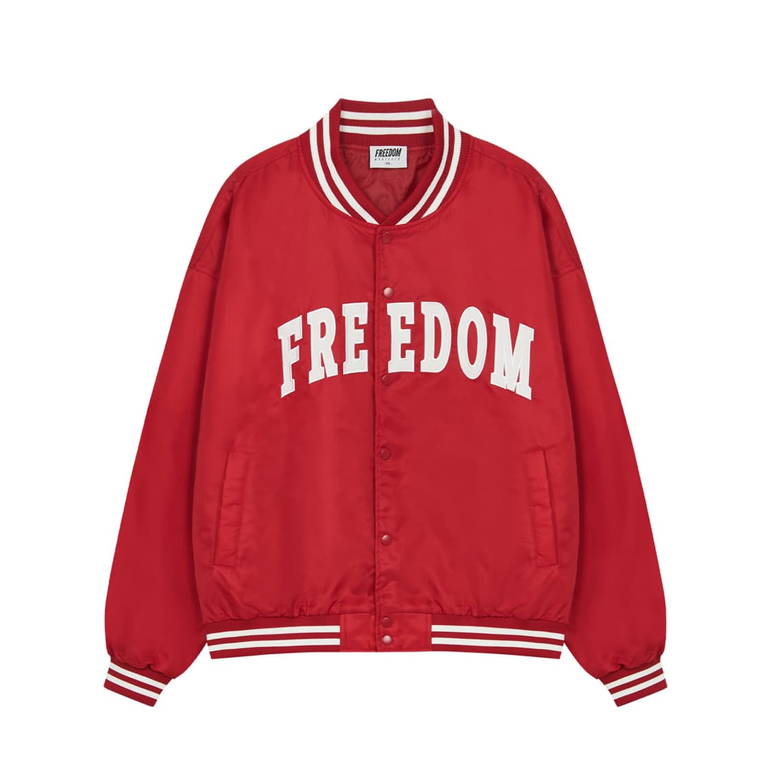 [프리덤에슬레틱] 로고 MA-1 자켓 (레드) 상품이미지1
