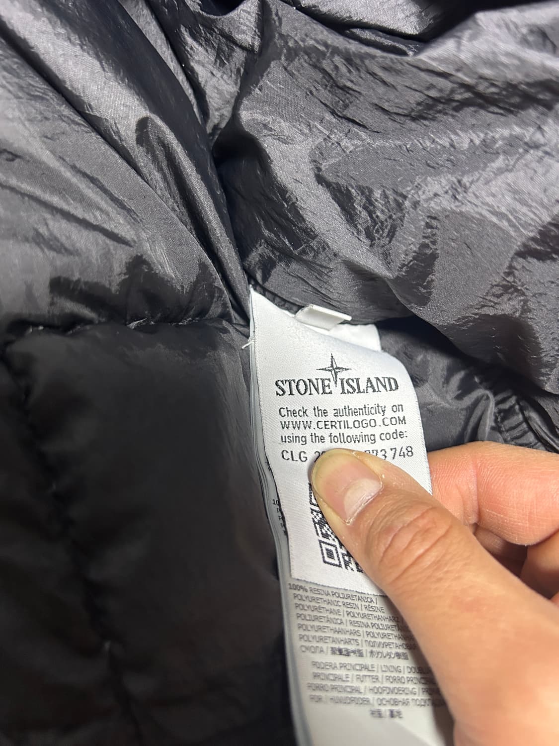 19fw 스톤아일랜드 크링클랩스 패딩xl  상품이미지4