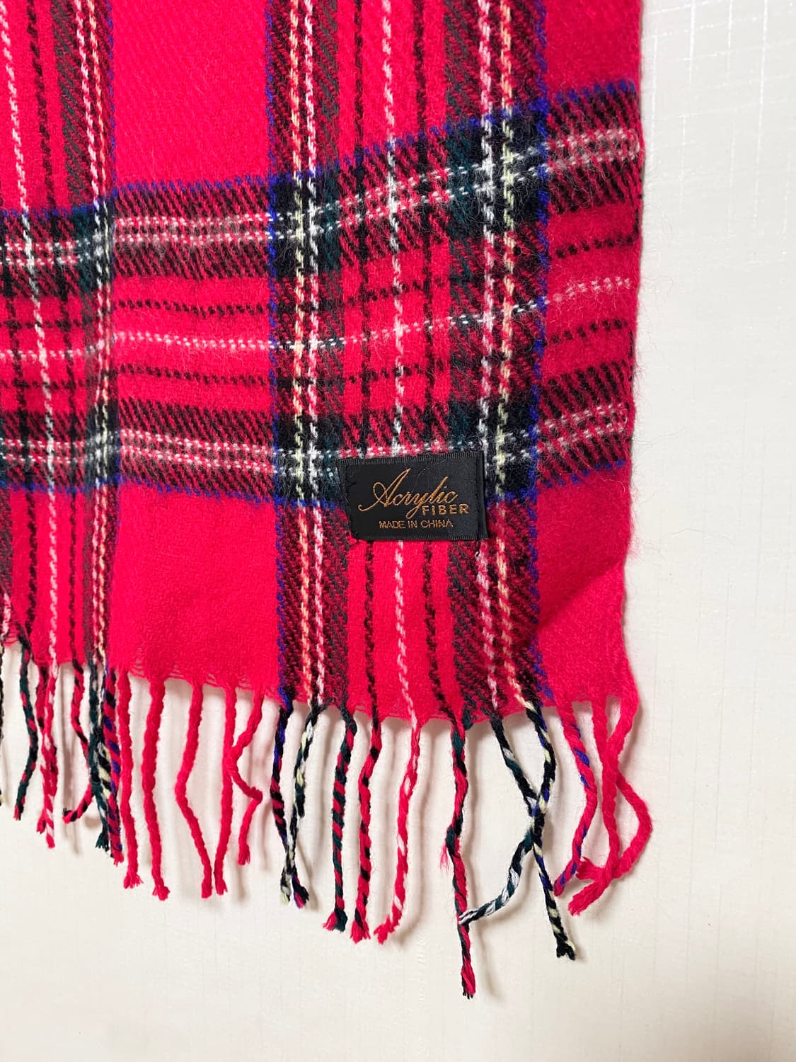 Red Tartan Check Scarf 상품이미지3