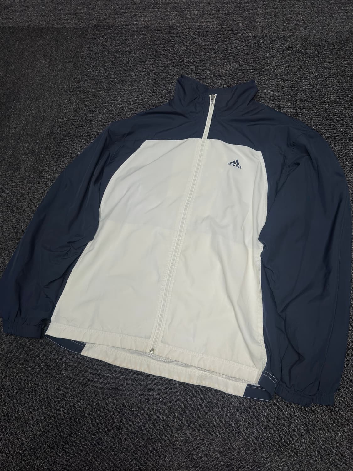 Old 아디다스 배색 네이비 클래식 바람막이 상품이미지2