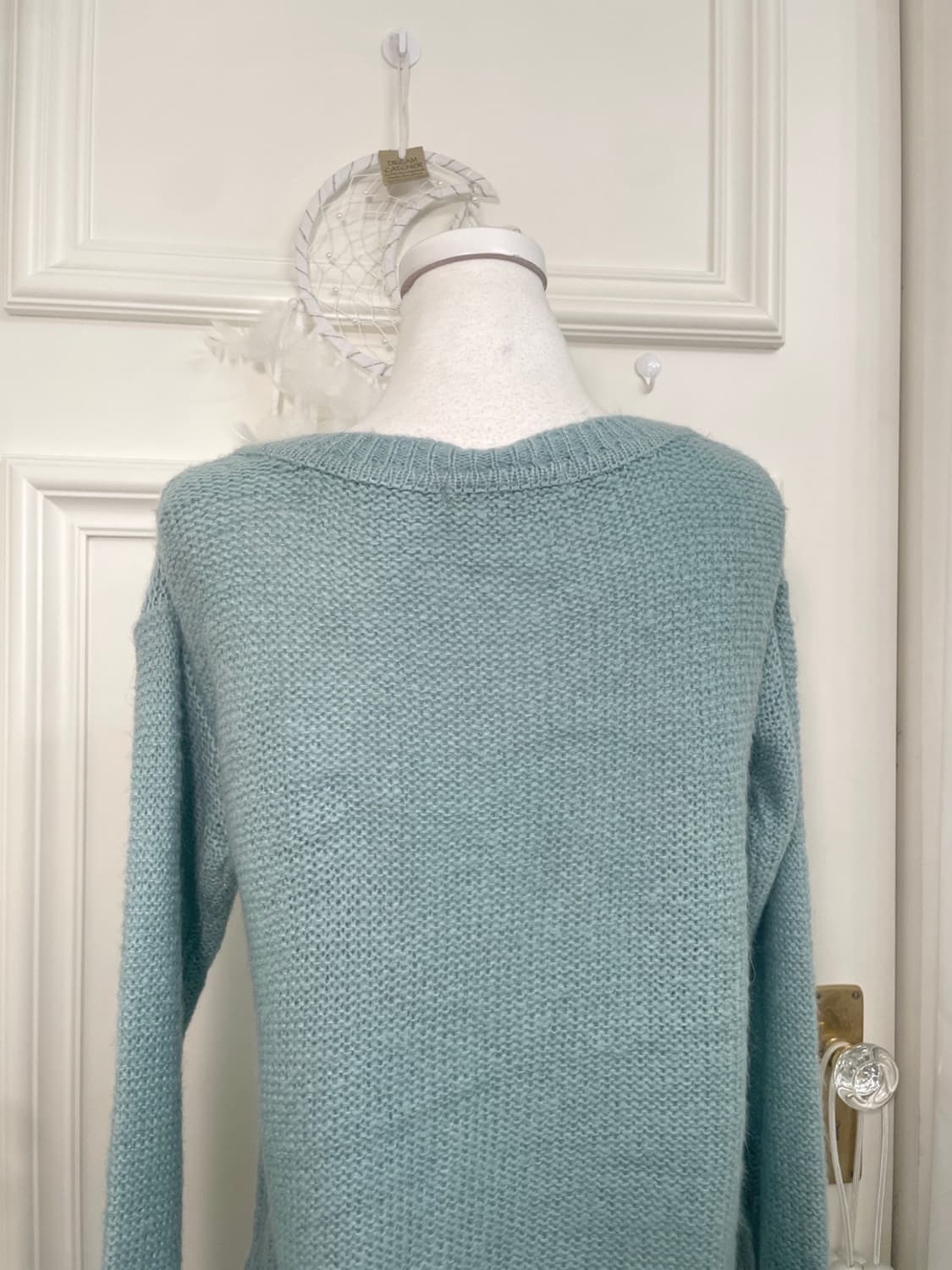 EF-DE indi mint v-neck basic mohair swea 상품이미지4