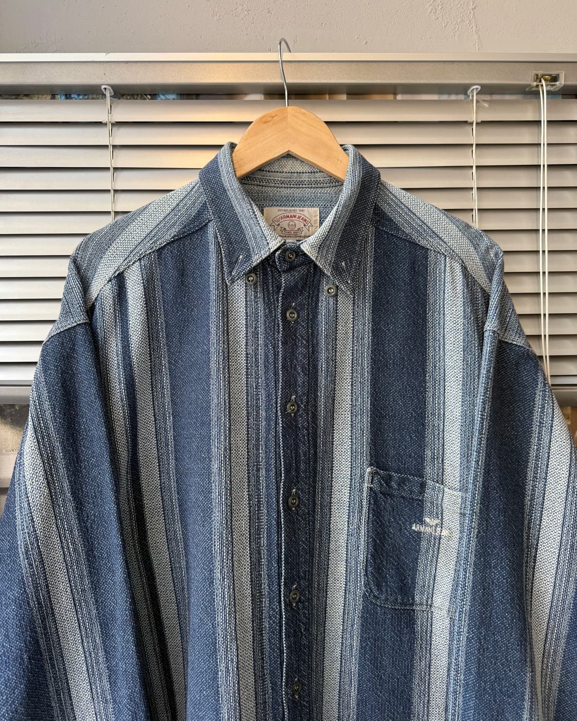 Armani jeans 90s heavy cotton shirt 상품이미지2