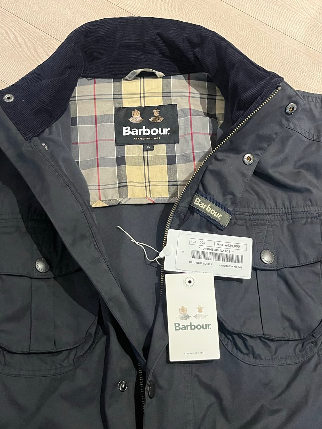 (국내백화점판) 바버 논왁스 샌더링자켓 상품이미지2