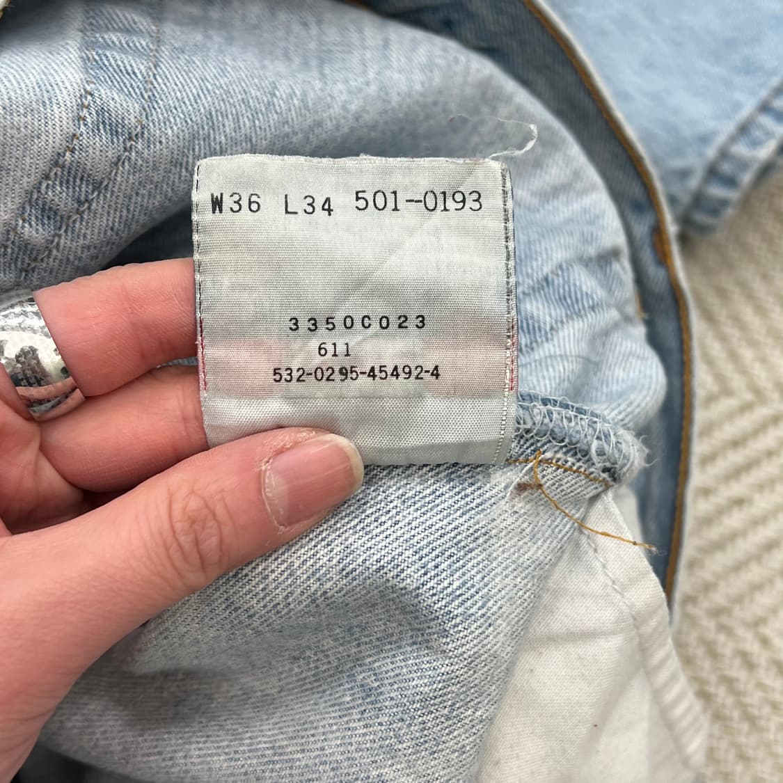 Usa리바이스 501 데님팬츠 r2415 상품이미지9