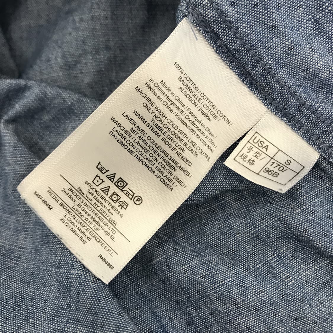 브룩스브라더스 샴브레이 도트셔츠 [S] 상품이미지6