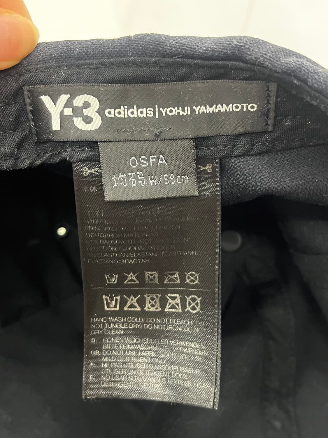 Y-3 와이쓰리 블랙 로고 볼캡 상품이미지6