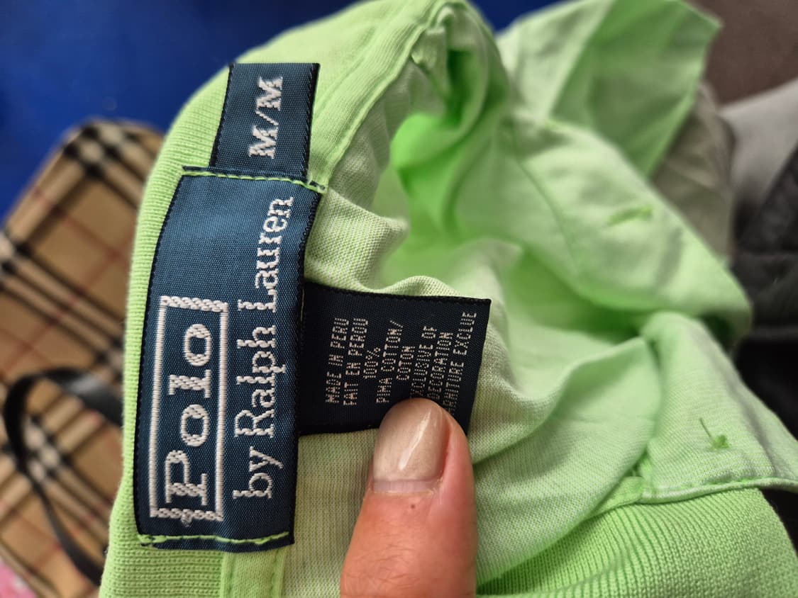 폴로 랄프로렌 반팔 카라티 연두색 상품이미지3