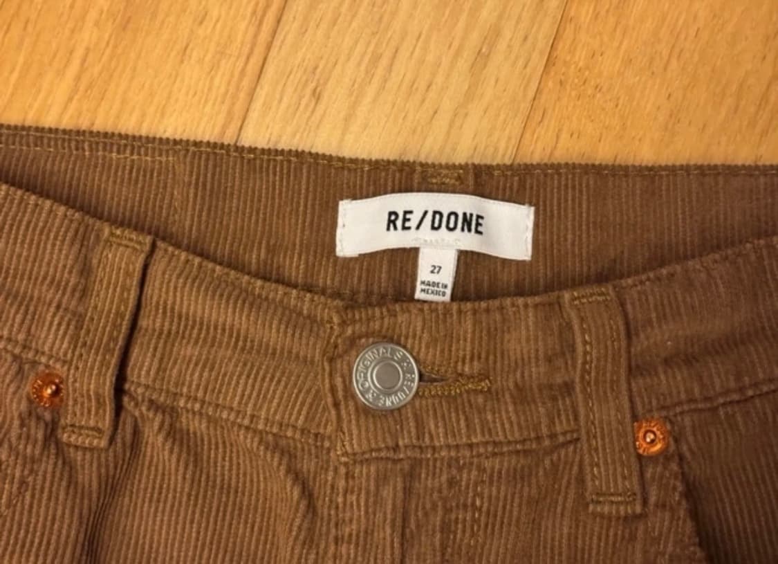 (27) RE/DONE 리던 코듀로이 브라운 팬츠 상품이미지4