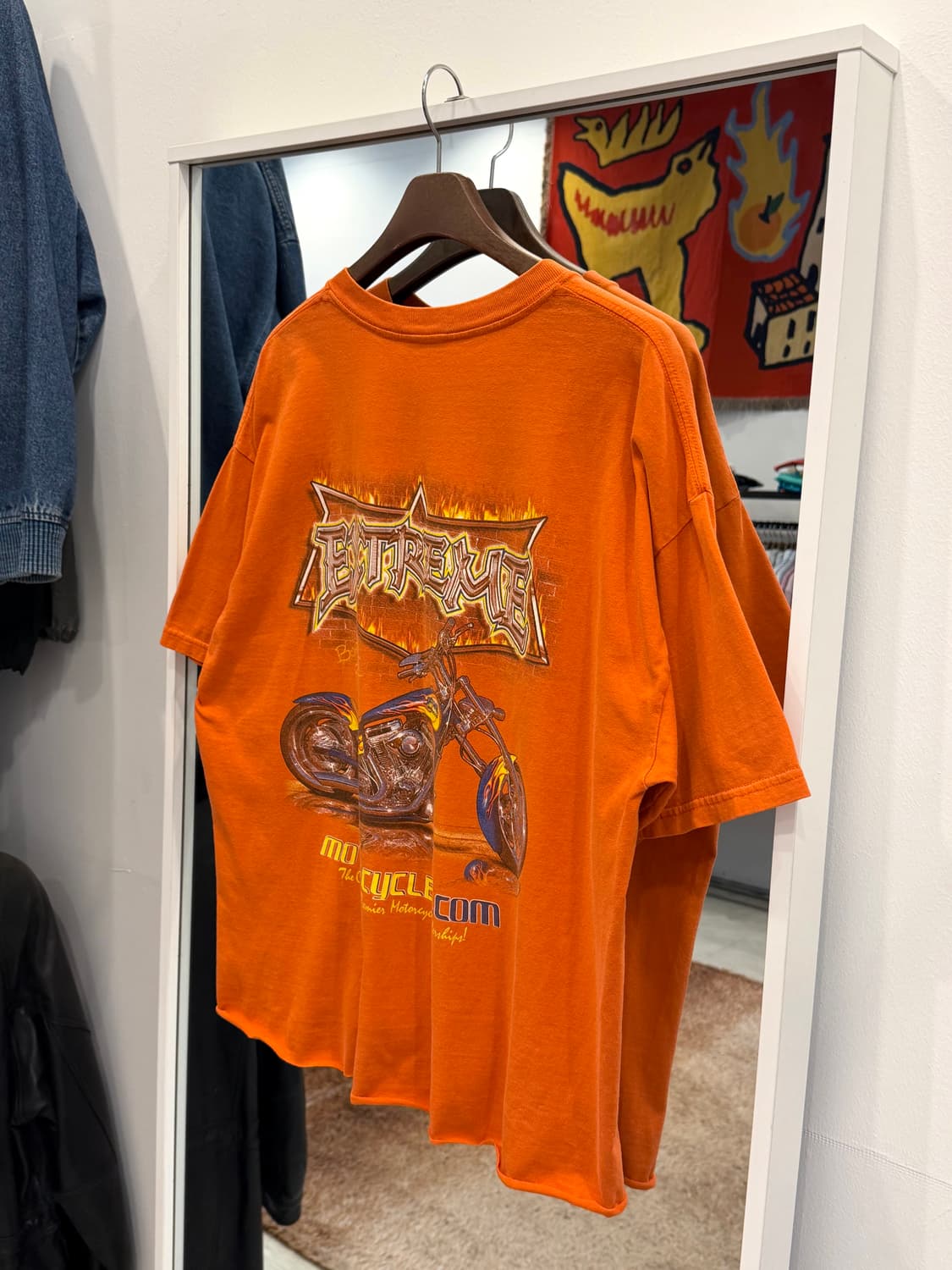 Vtg 빈티지 모터사이클 플레임 컷오프 반팔 티셔츠 상품이미지5