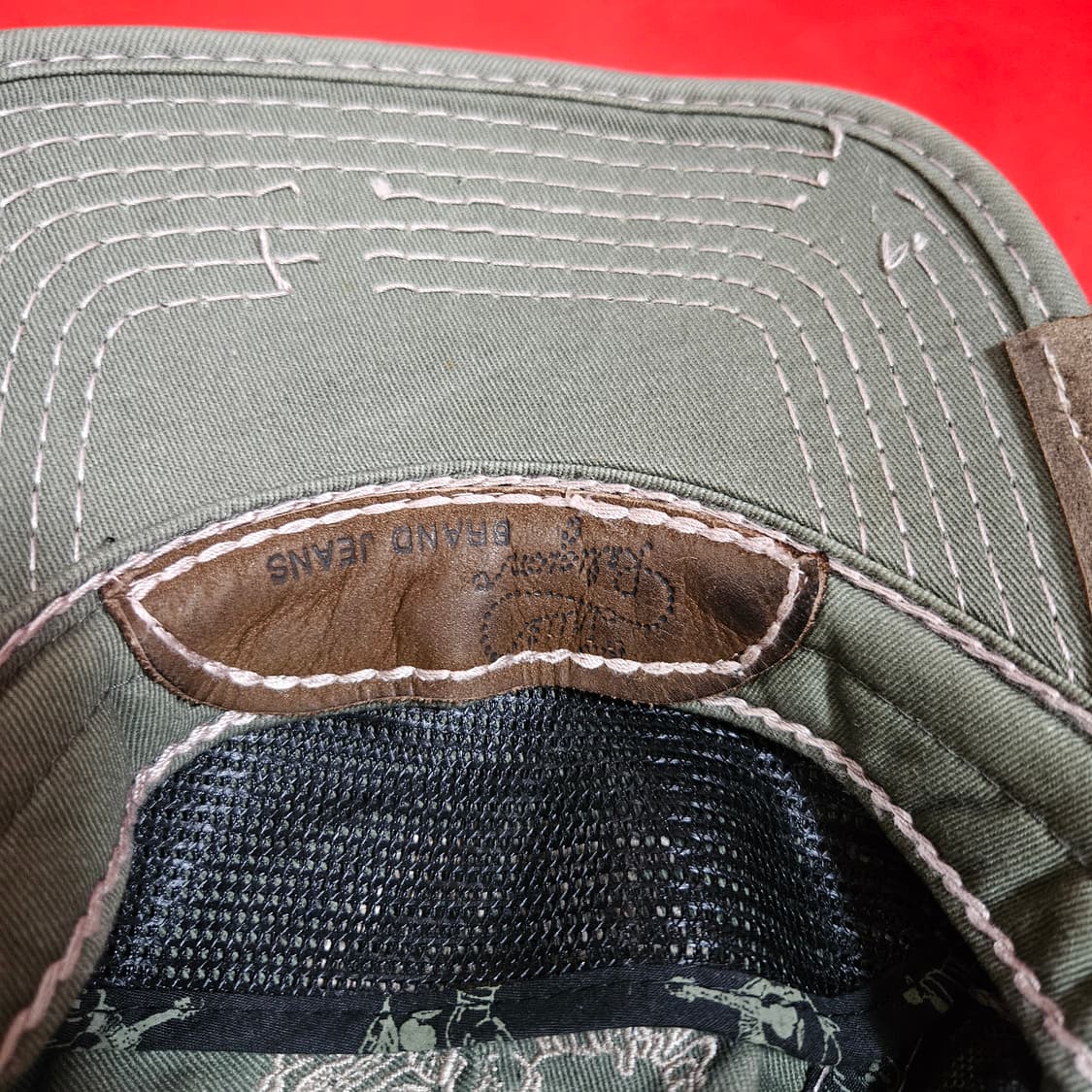 트루릴리전 정글 카모 y2k 스티치 워시드 레어 볼캡 Free 상품이미지5