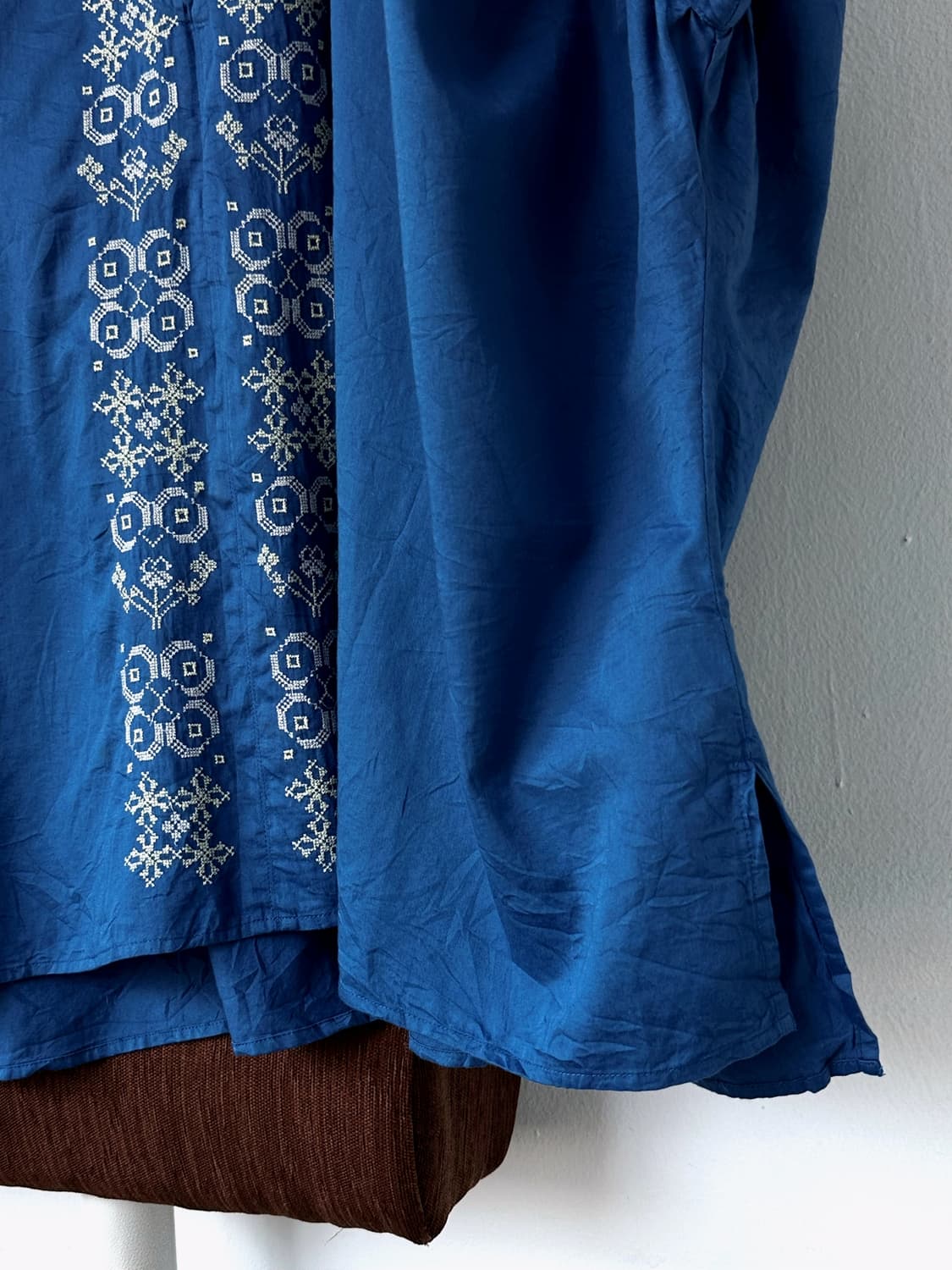 Light cotton stitch wide loose shirt 상품이미지6