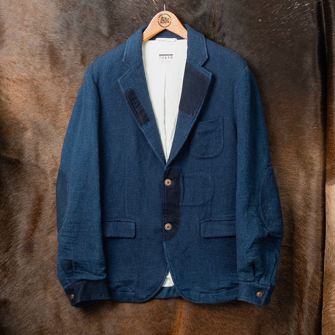 [107] ITINERIS 이티너리스 인디고다잉 블레이져  상품이미지1