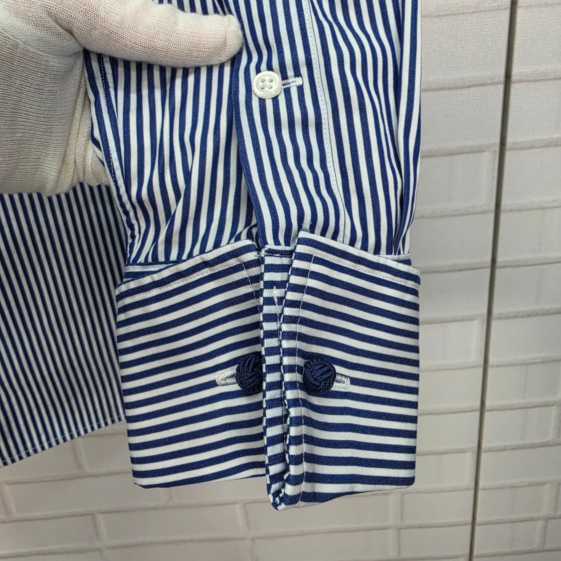 폴로랄프로렌 클래식핏 스트라이프 긴팔 셔츠 남방 M(170/92A)사이즈 상품이미지5