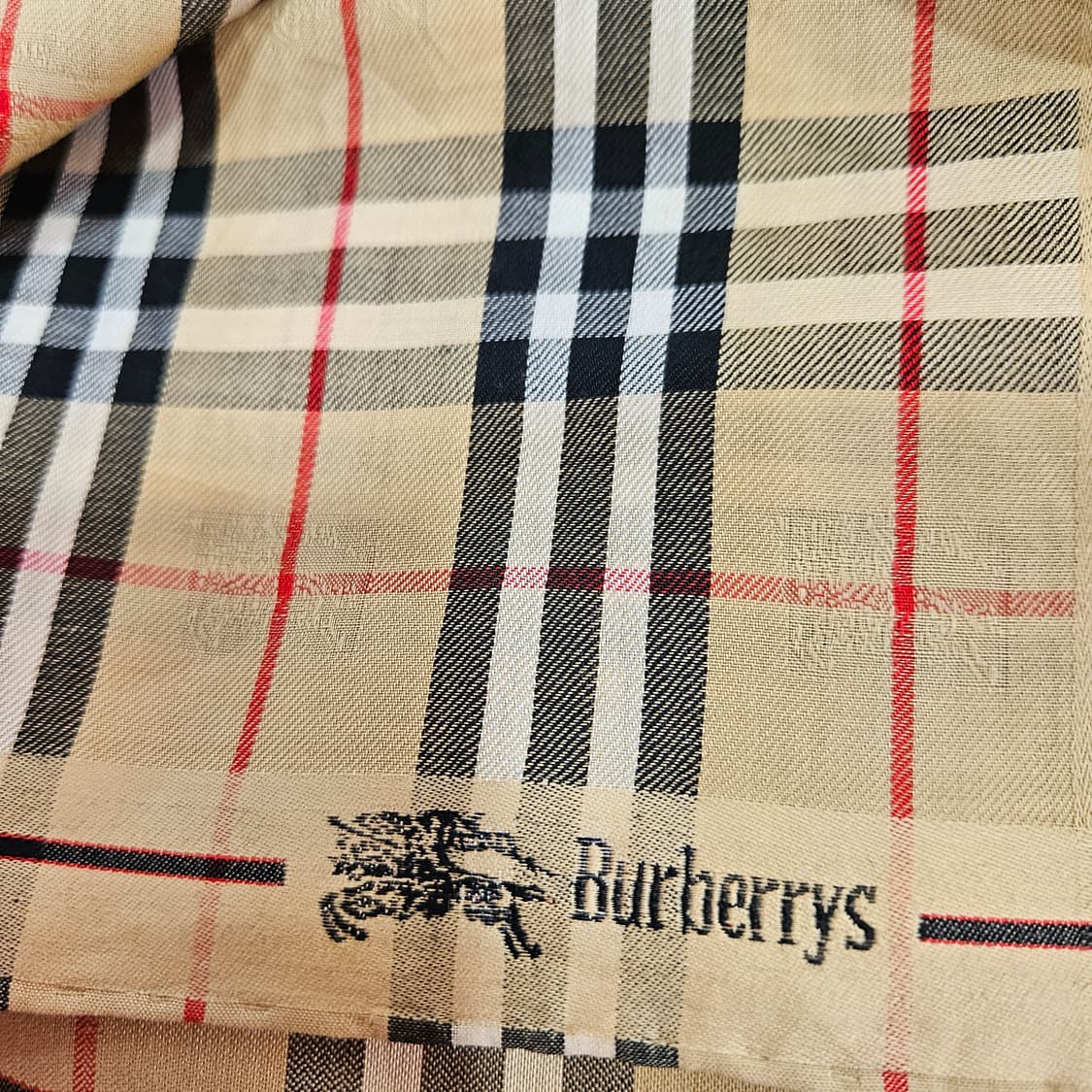 버버리(Burberrys) 빈티지 노바체크 손수건 상품이미지6
