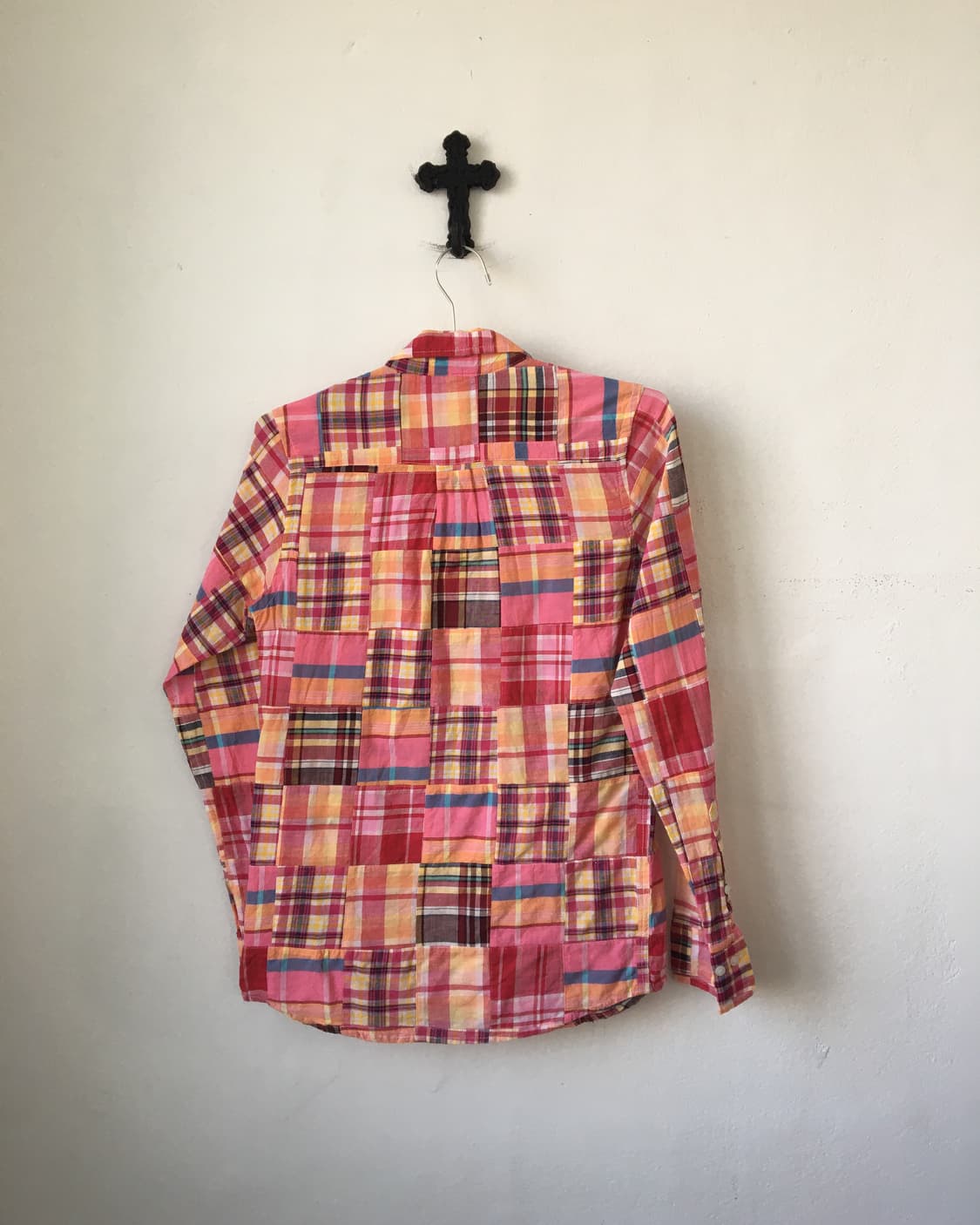 check pattern patch point shirt 상품이미지3