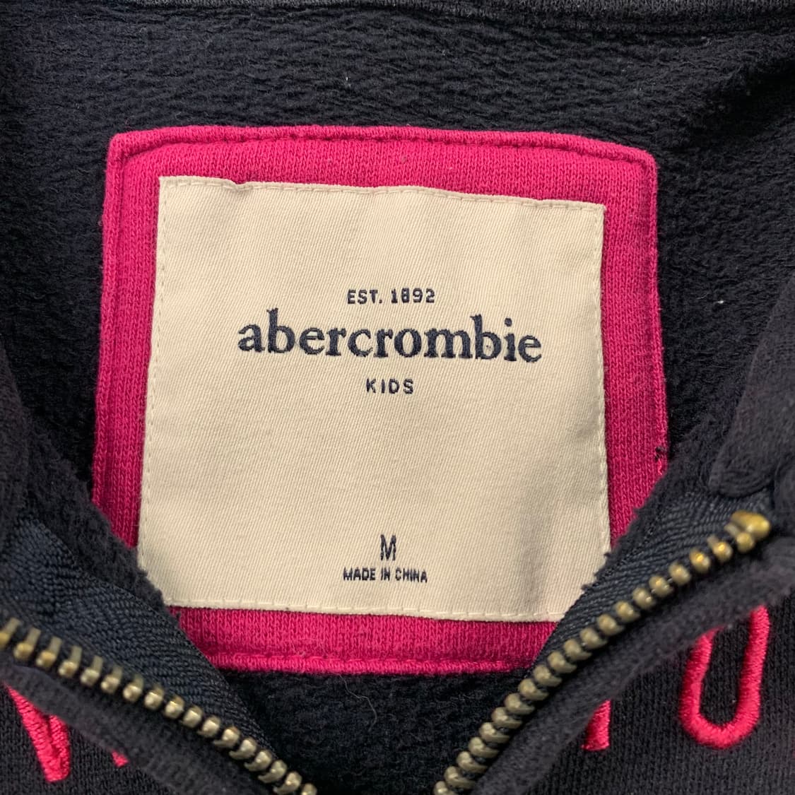 아베크롬비 y2k 와투케 딱붙핏 네이비 후드집업 상품이미지5